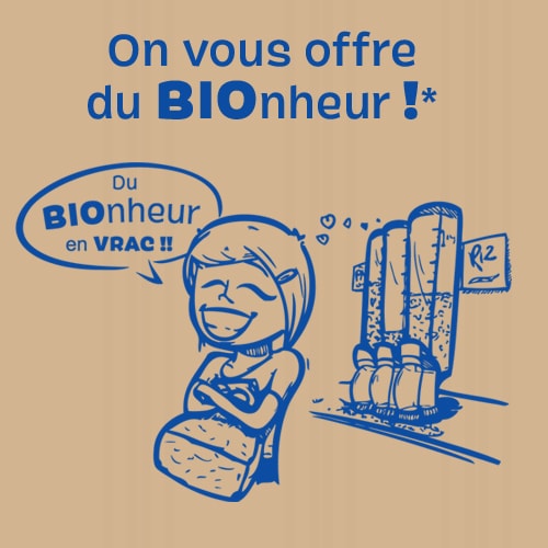 Rendez-vous dans votre magasin Biocoop pour remplir gratuitement votre sachet de vrac Rendez-vous dans votre magasin Biocoop pour remplir gratuitement votre sachet de vrac